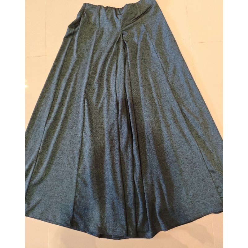 Kulot rok panjang warna hijau emerald by MWU