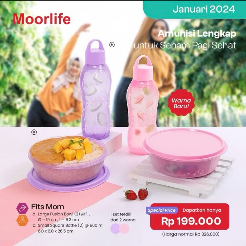 MOORLIFE FITS MOM//TEMPAT BEKAL MOORLIFE SET//ORIGINAL MOORLIFE