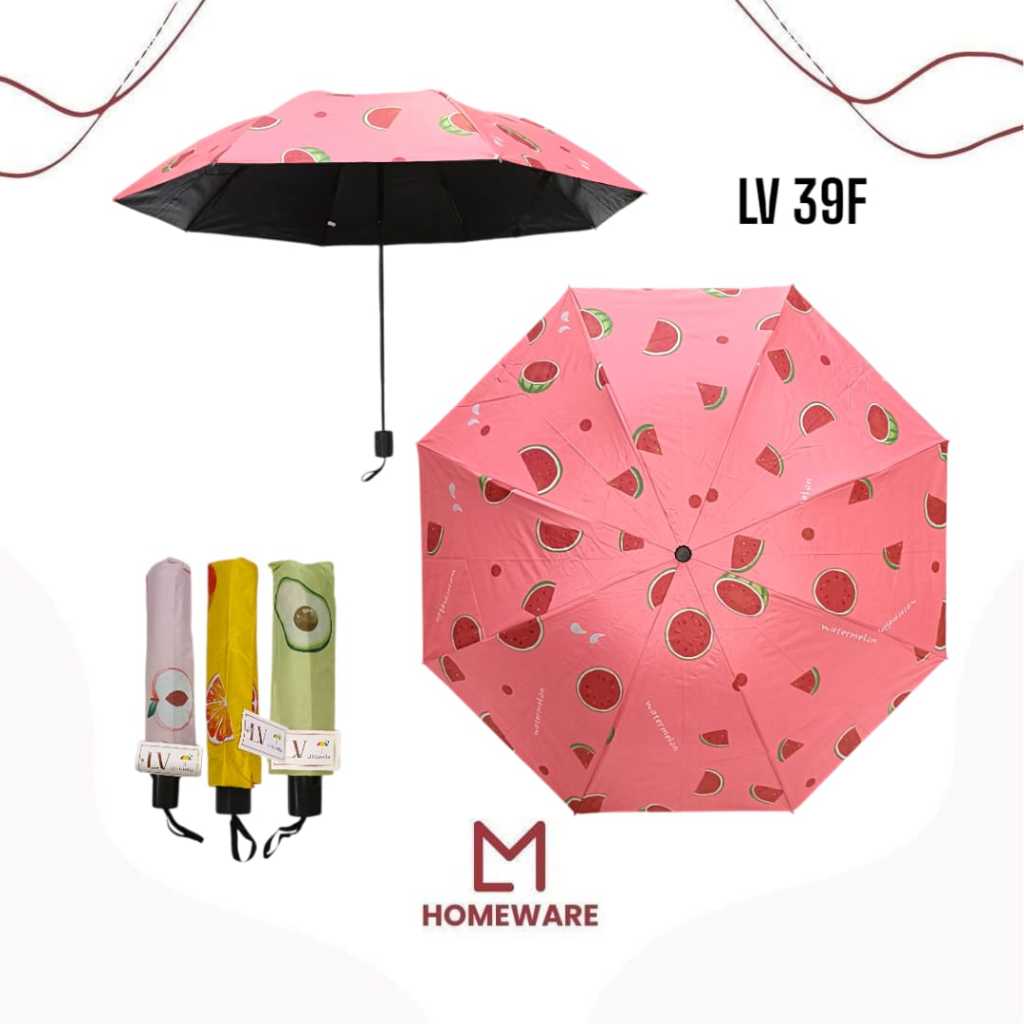 Payung Lipat Polos / Payung Lipat Motif / Payung Lipat Buah / Payung Lipat Otomatis / Umbrella / Pay