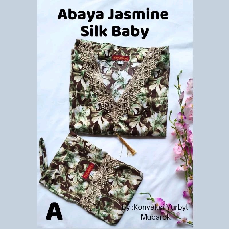Abaya Jasmine Silk Baby/ Mukena Abaya Traveling Anak /Mukena Anak/ Abaya Anak