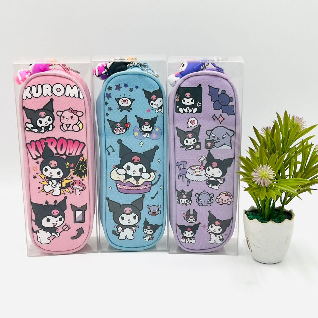 

Tempat Pensil Kuromi Pencil Case Kuromi free Keychain