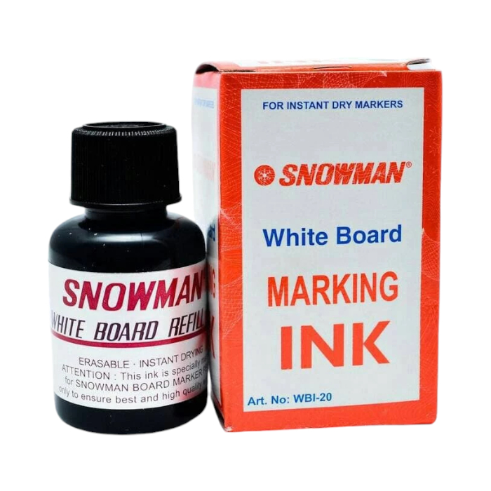 

Refill / Isi Ulang Tinta Spidol White Board / Spidol Papan Tulis Snowman BG-12 Warna Hitam