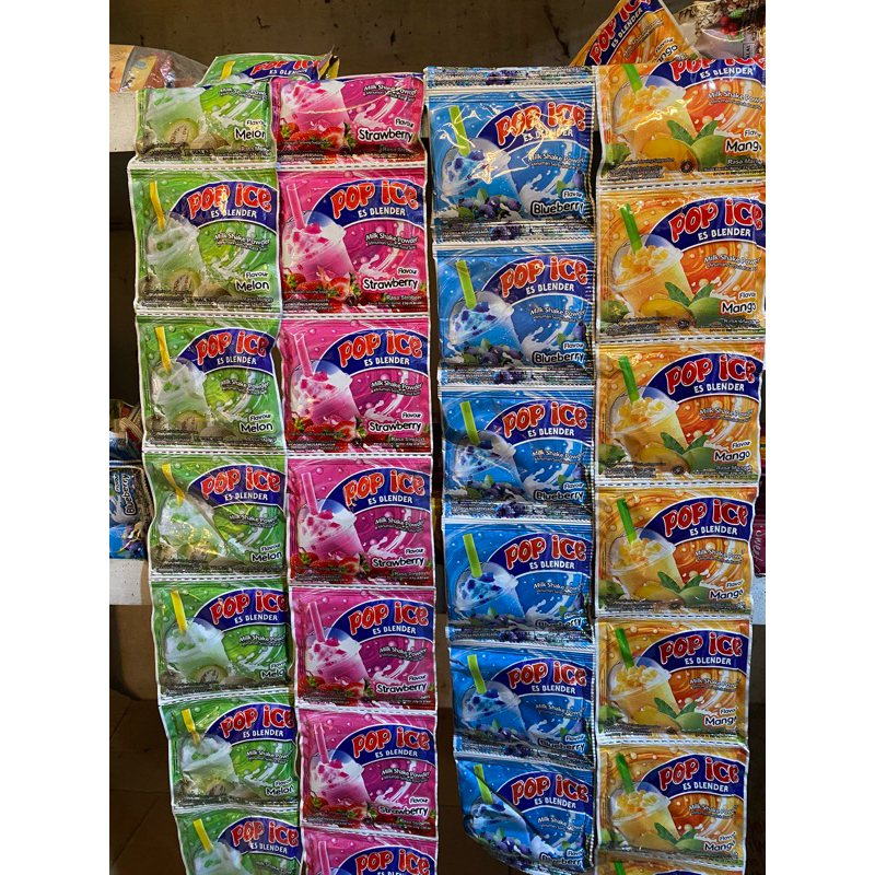 

Pop Ice Es Blander Milk Shake Powder 10 x 23gr
