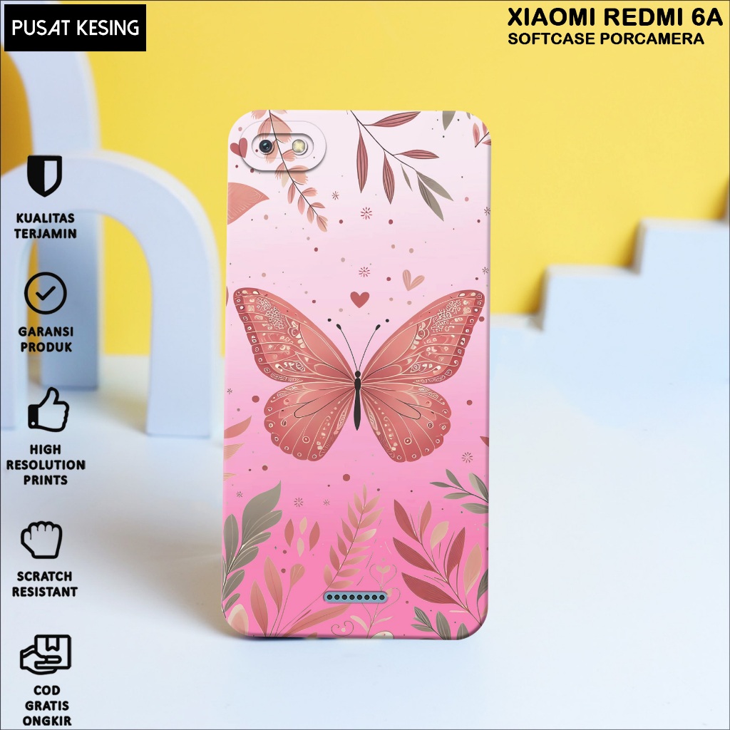 CASE XIAOMI REDMI 6A - Casing Hp Xiaomi Redmi 6A Motif PINK - Case Hp Xiaomi Redmi 6A - Casing Hp Re