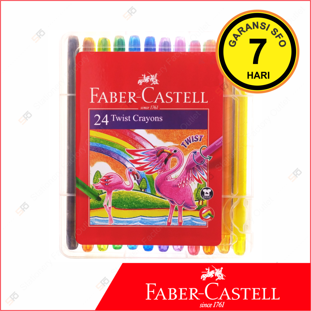 

Crayon Twist Faber Castell isi 24 - SFO Semarang Official