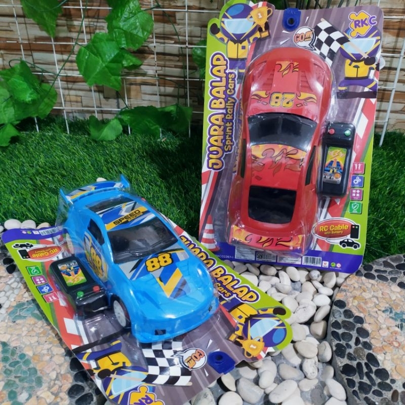 mainan RC car polisi - mainan mobil remot kabel polisi anak edukatif