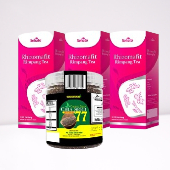 

Rhizoma Tea Rhizomafit + Biji Chia Black Chia Seed 77 PAKET TRIPLE