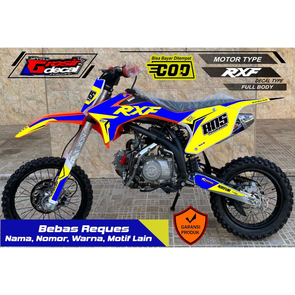 Stiker Striping Mini Trail RXF 50cc / 110cc / 125cc Full Body Bebas Reques