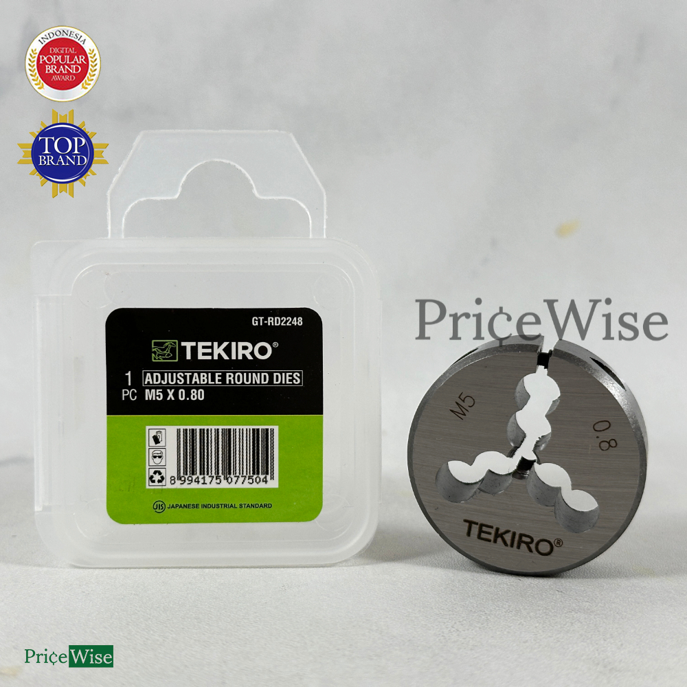 Mata Snei Drat M5 M6 M7 M8 M10 M12 M14 Tekiro / Mata Pembuat Drat Luar / Senai Drat / Adjustable Rou