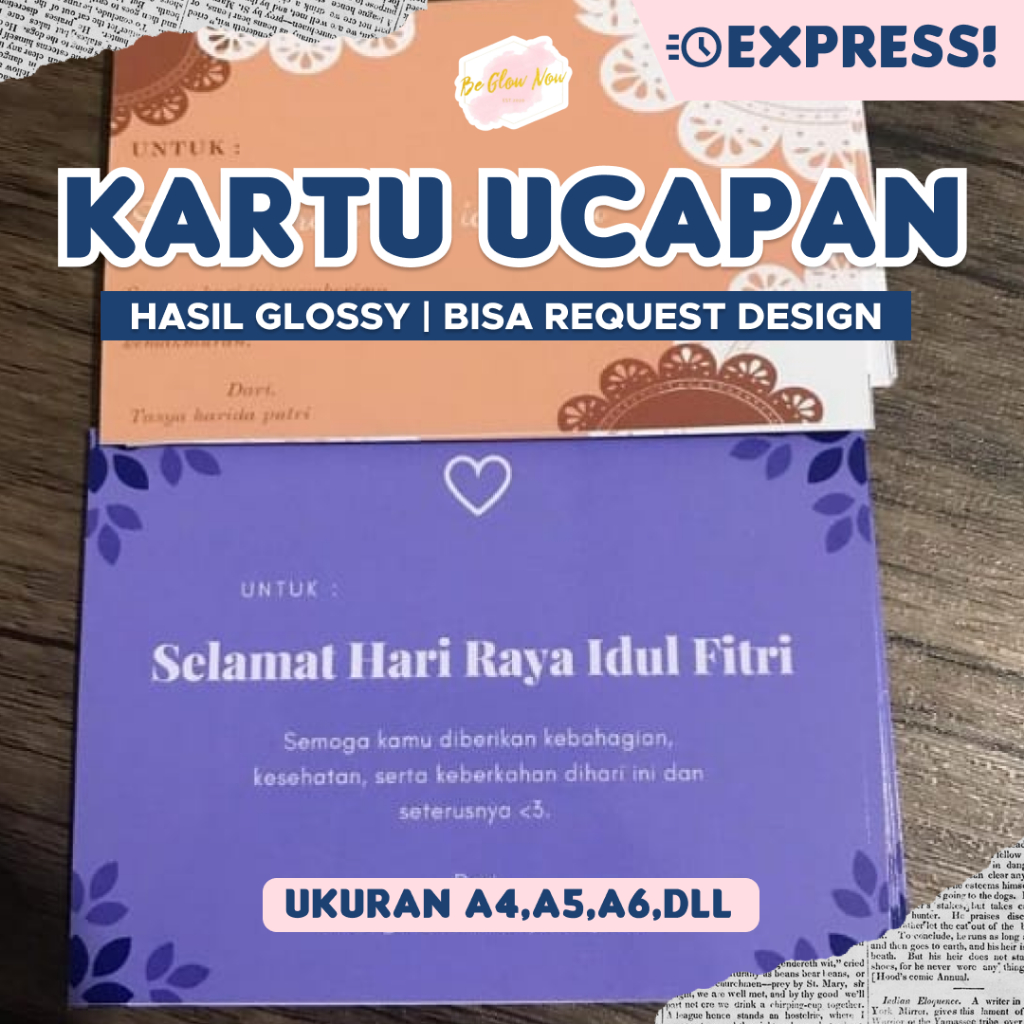 Kartu Ucapan Souvenir Wedding /Lebaran/ Natal/ Acara/ Tasmiyah/Ultah Custom | Kartu Souvenir | Thank