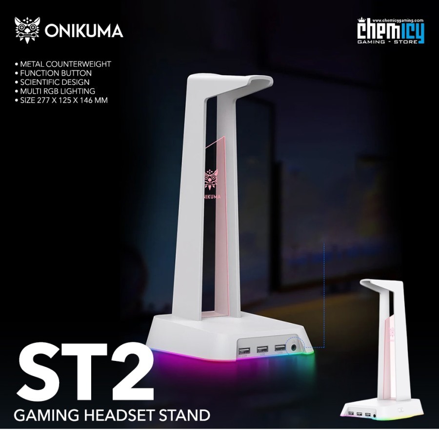 Onikuma ST2 / ST-2 RGB Gaming Headset Stand