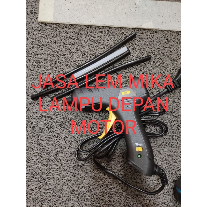 JASA LEM MIKA KACA LAMPU DEPAN SEMUA MOTOR UNIVERSAL