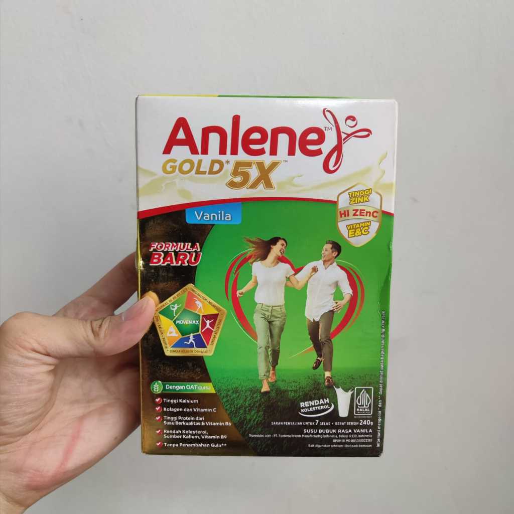 

Anlene Gold 5X Susu Bubuk Dewasa Vanila 240g Nutrisi Tinggi Kalsium Untuk Tulang, Sendi, dan Otot