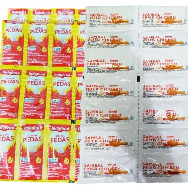 

Saus Indofood Extra Pedas 36 Sachet | Indofood Extra Pedas Sachet/Indofood Fried Chicken 24 Sachet|Saus Fried Chicken Sachet