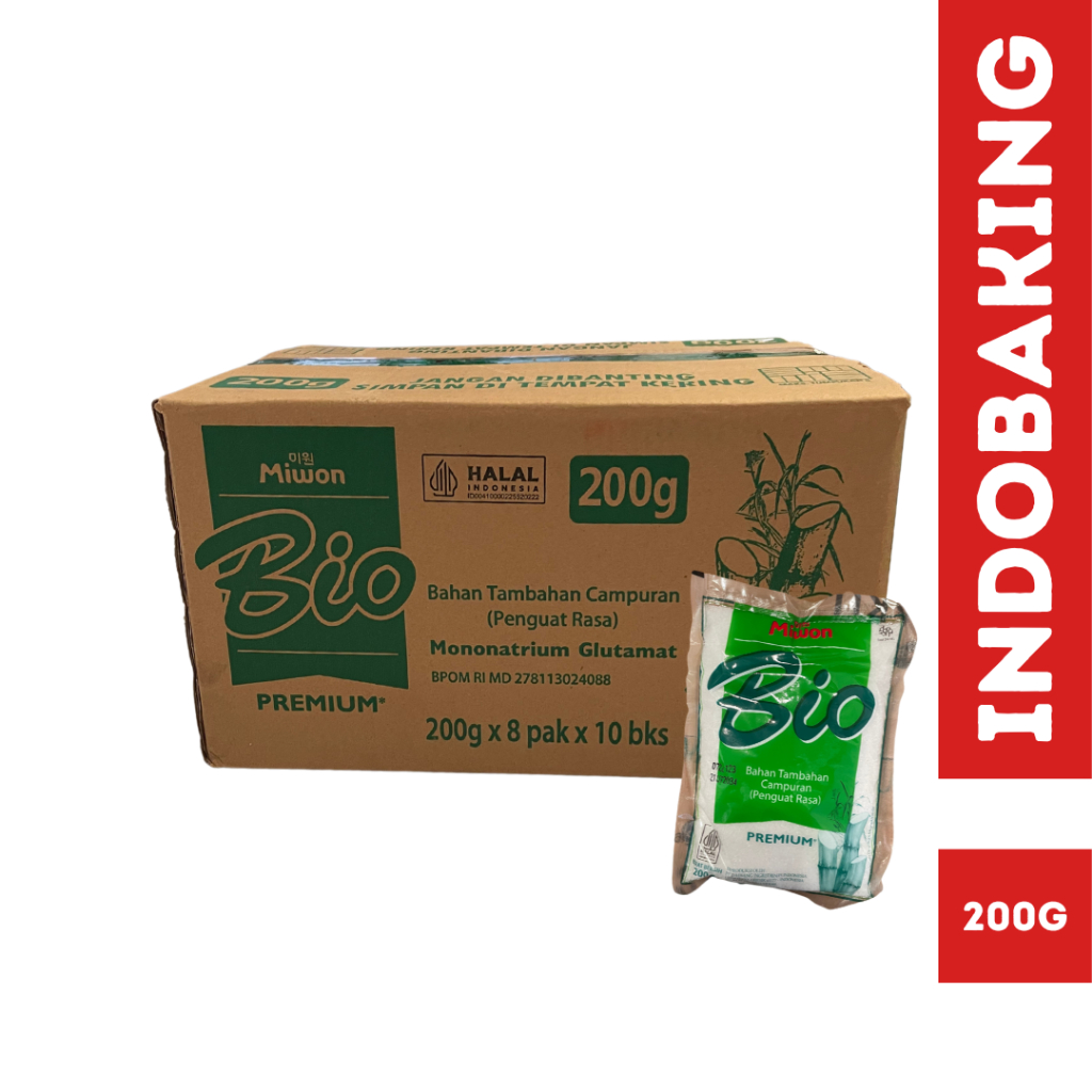 

Bio Miwon MSG Premium 200g 1 Dus isi 80 pcs