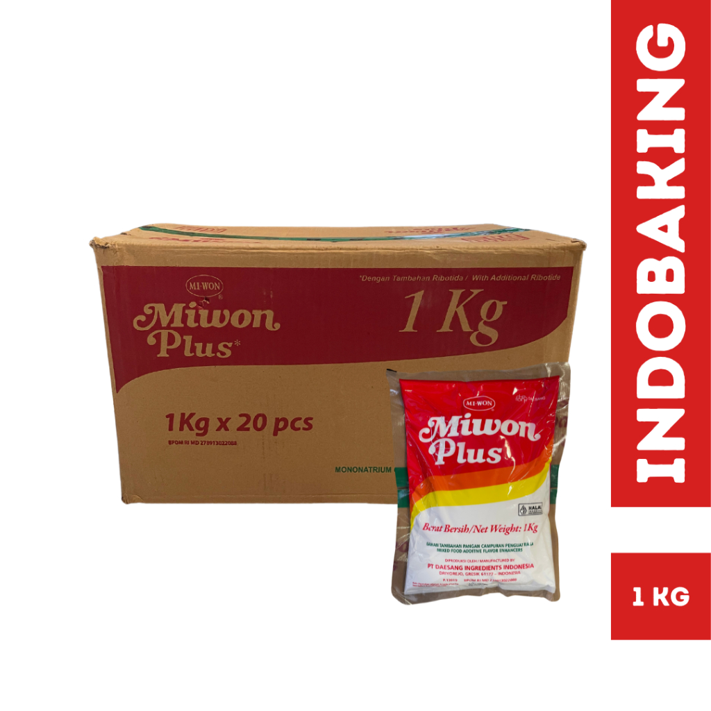 

Miwon Plus 1Kg MSG Penyedap Rasa 1 Dus isi 20 Pcs