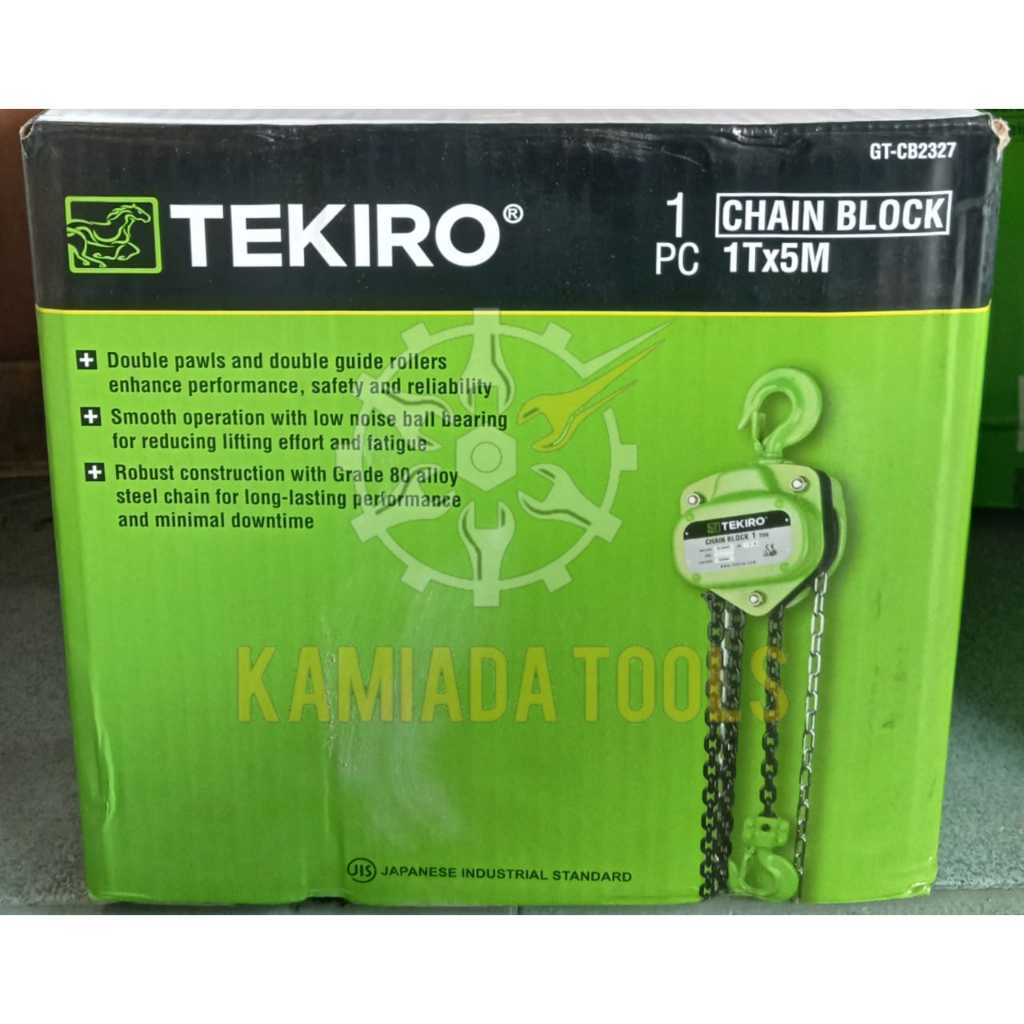 Katrol/Chain Block 1 Ton x 5 Meter TEKIRO