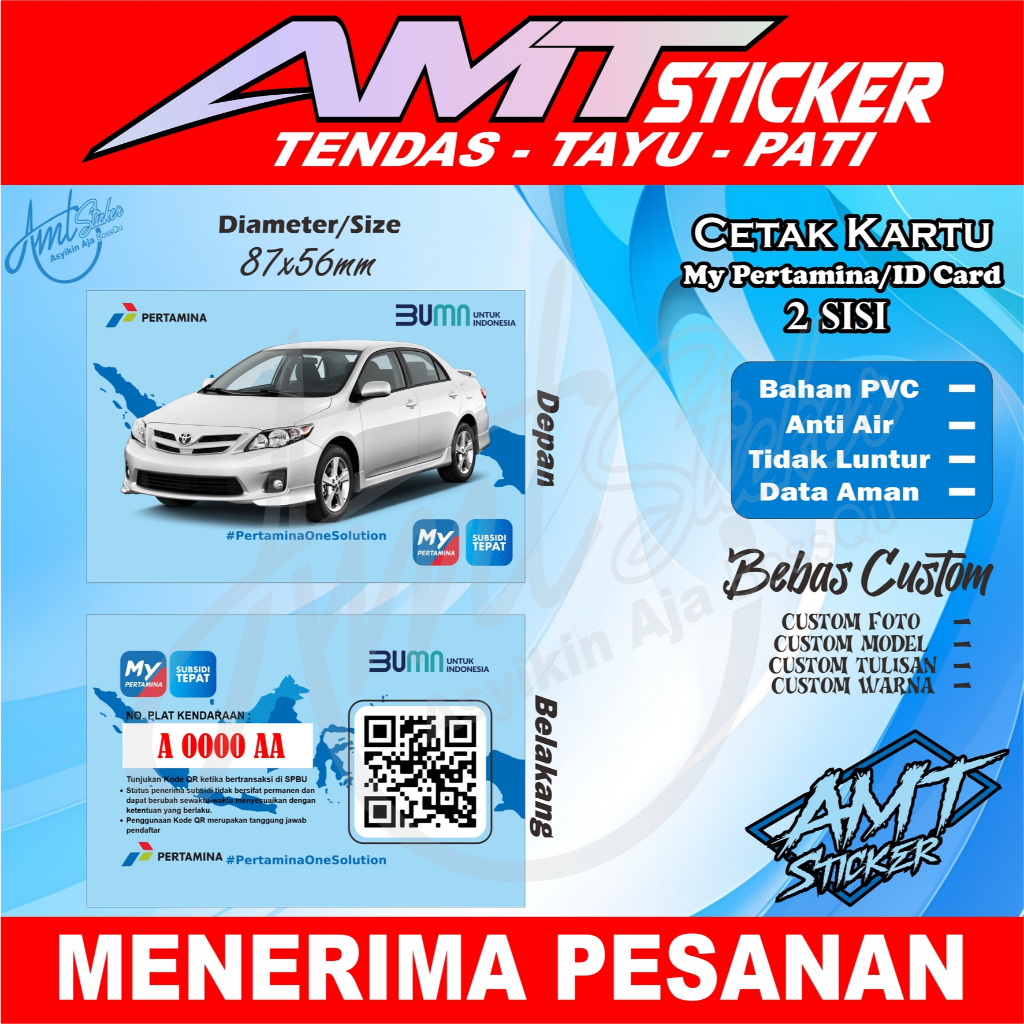 

Kartu ID Card - Kartu Barcode - Bebas Request