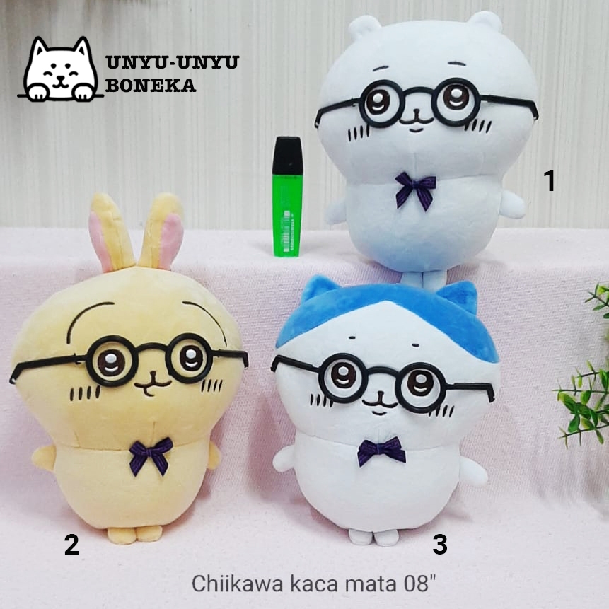 boneka chiikawa kacamata mewah miniso chiikawa Chiikawa Usagi Hachiware