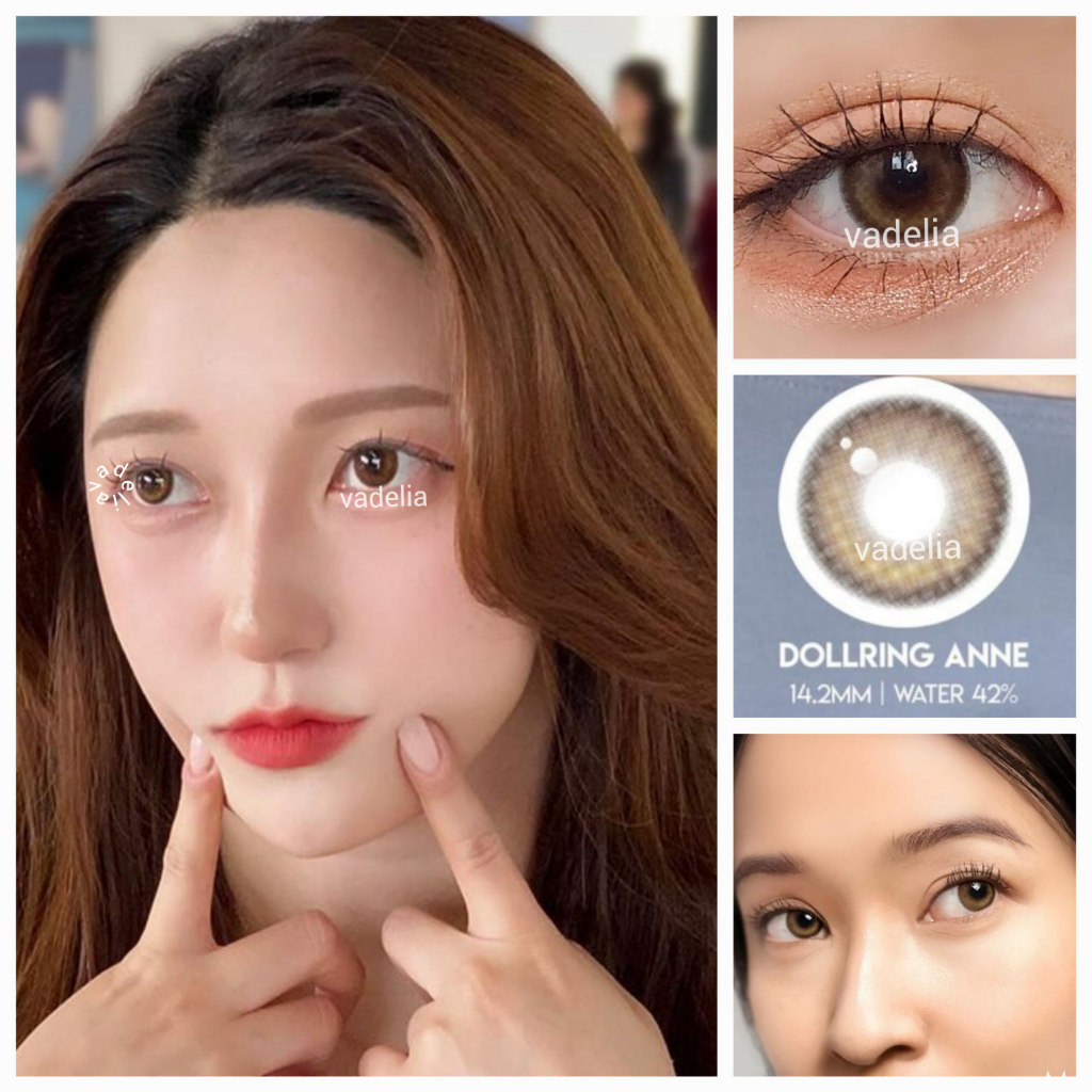 SOFTLENS EYESM DOLLRING ANNE BROWN Dia. 14.2 mm NORMAL & MINUS ( -0.50 s/d -6.00 ) Natural Soflens