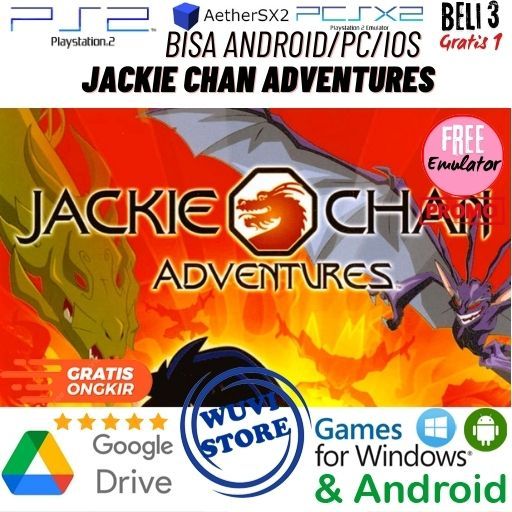 PS 2 Jackie Chan Adventures | Bisa di PC / Android / IOS Plus Emulator | Beli 3 Gratis 1