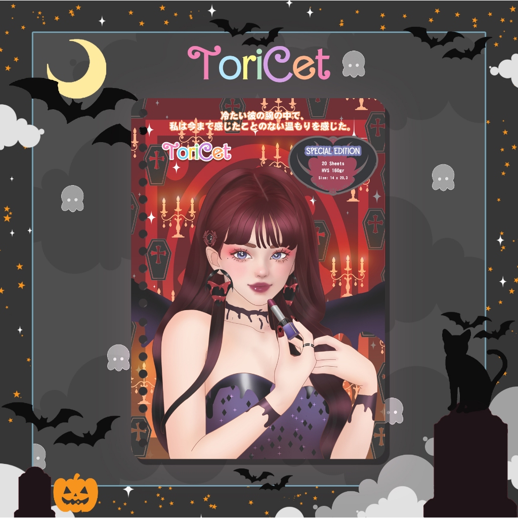 

Loose Leaf / Kertas Binder A5 Toricet Halloween - Vampire