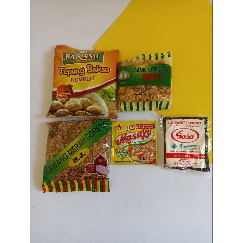 

PAKET BUMBU ADONAN BAKSO (ENAK) 2kg atau lebih Daging #Parami+Sasa