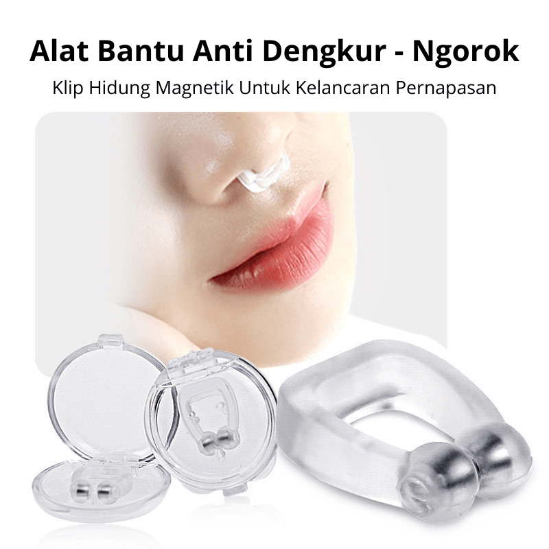 Alat Bantu Anti Dengkur Ngorok Magnetic Snore Stopper Pernapasan Hidung Saat Tidur Penghilang Ngorok