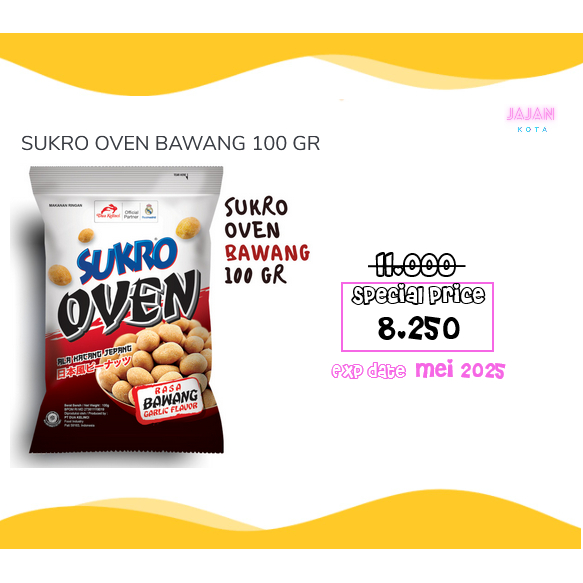 

Sukro Oven Bawang 100 gram