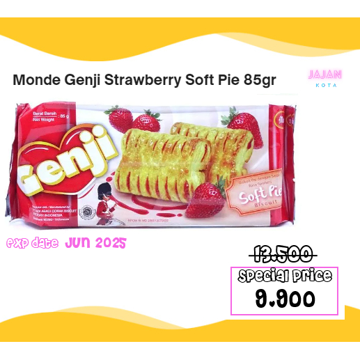 

Monde Genji Soft Pie Strawberry 85 gram