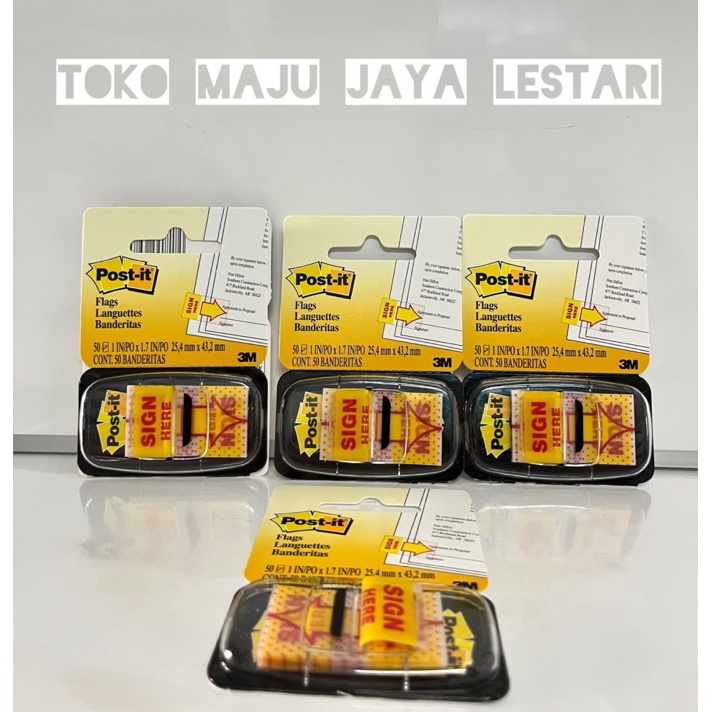 

SUPER HEMAT PostIt Sign Here 3M Besar isi 5 pcs