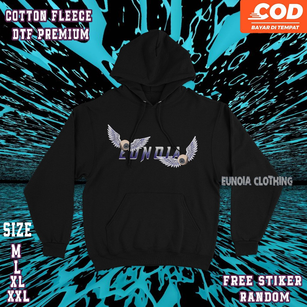 Jacket Hoodie Eunoia Eyes | Hoodie Pullover ~ Free Sticker