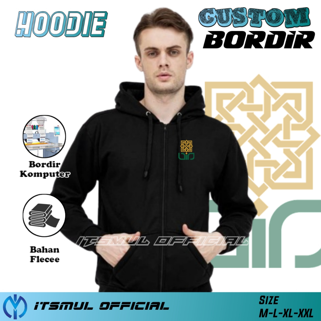 Sweater Hoodie UIN Sunan Kalijaga Yogyakarta Bordir