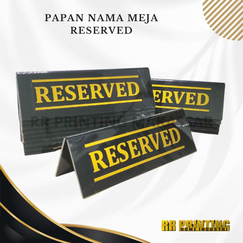 

PAPAN MEJA RESERVED AKRILIK 6 × 15cm