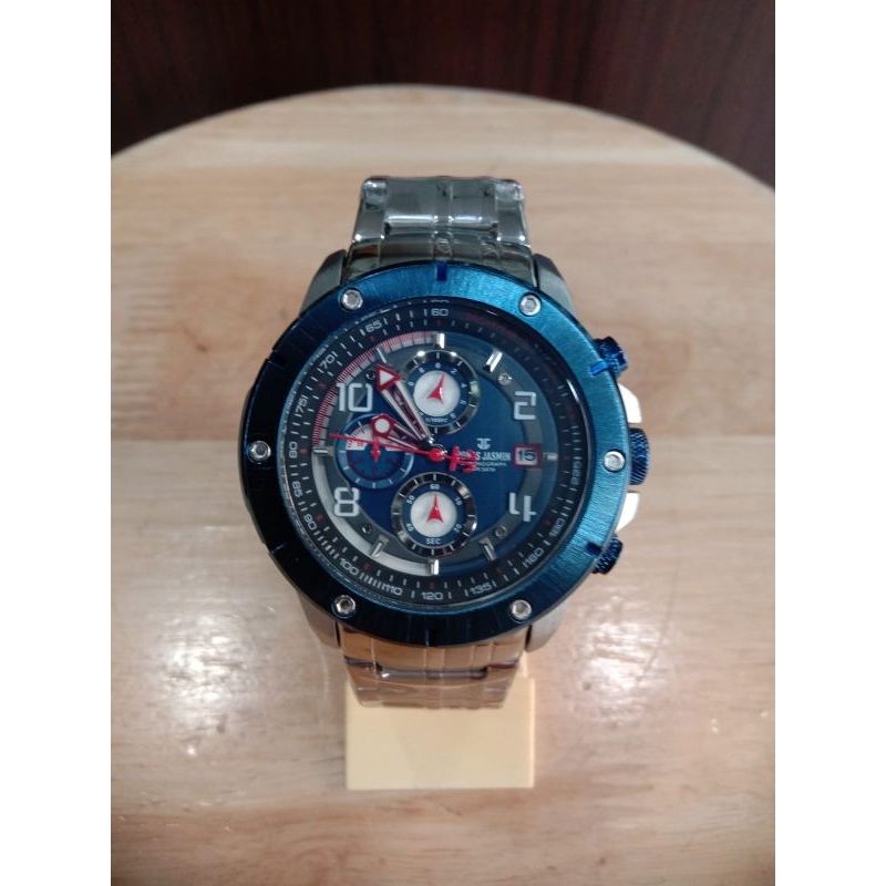 Jam Tangan Pria Jonas Jasmin JJ 5371 Rantai Besi Original