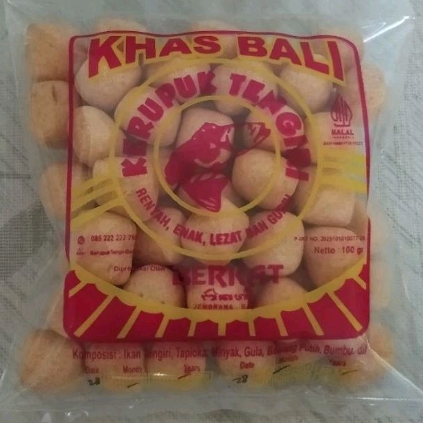 

kerupuk Tengiri Berkat kemasan 100gr