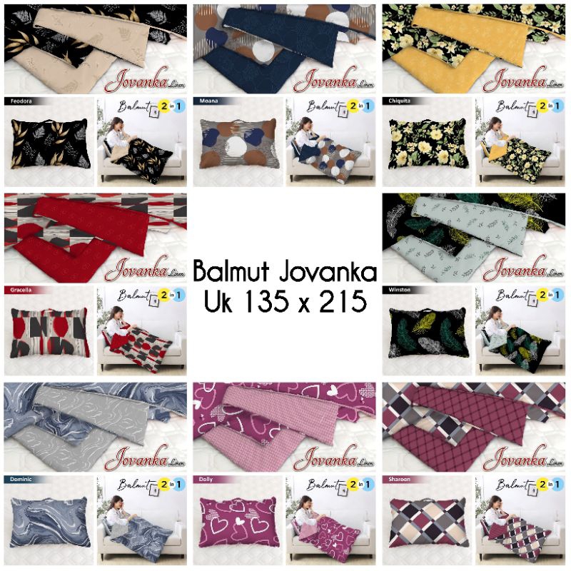 Balmut Jovanka Uk 135x215 / BANTAL SELIMUT / BALMUT ANAK / BALMUT DEWASA