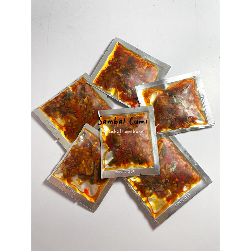 

sambal cumi kemasan sachet 15 gram