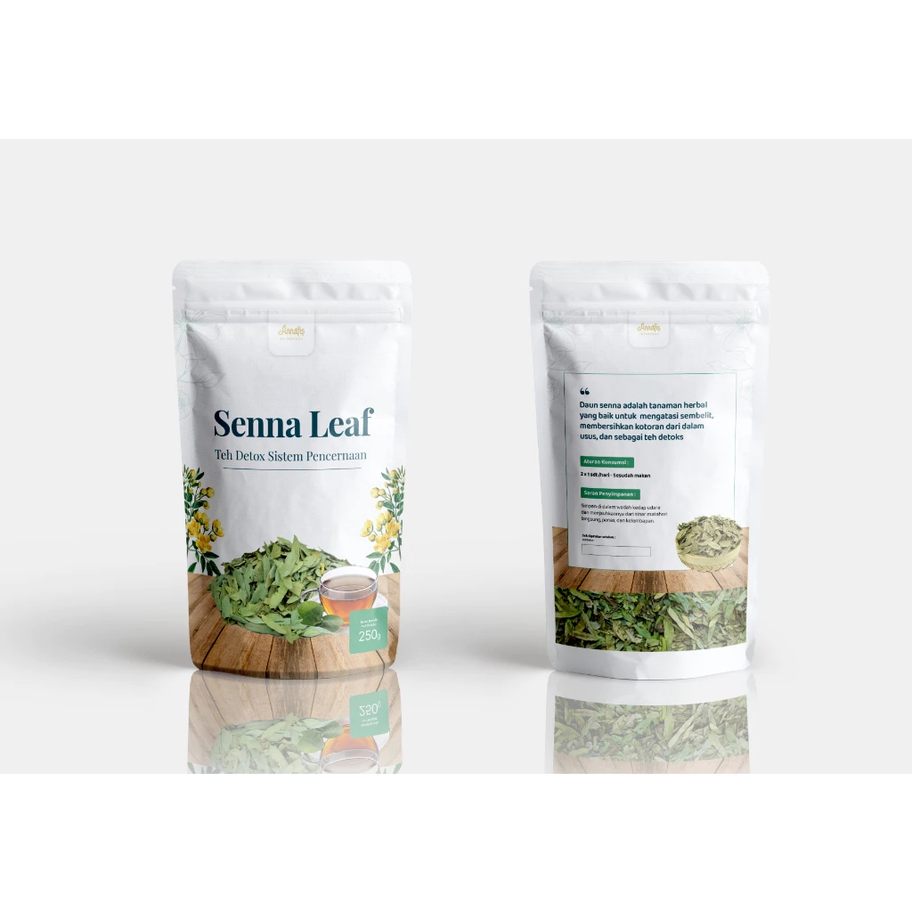 

original Senna Leaf Annafis Superfood 250gr | Daun Senna Membersihkan Usus | Detox Usus