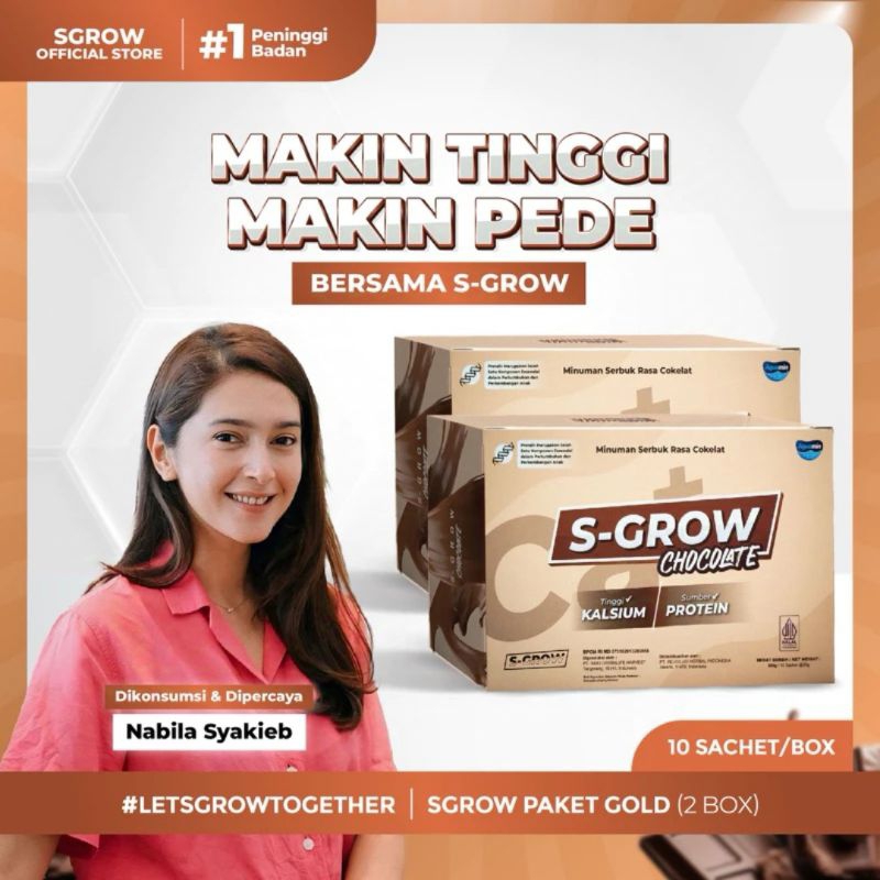 

PROMO S-GROW CHOCOLATE 1 BOX - Peninggi Badan Terbaik Cocok Untuk Remaja Dan Dewasa BPOM