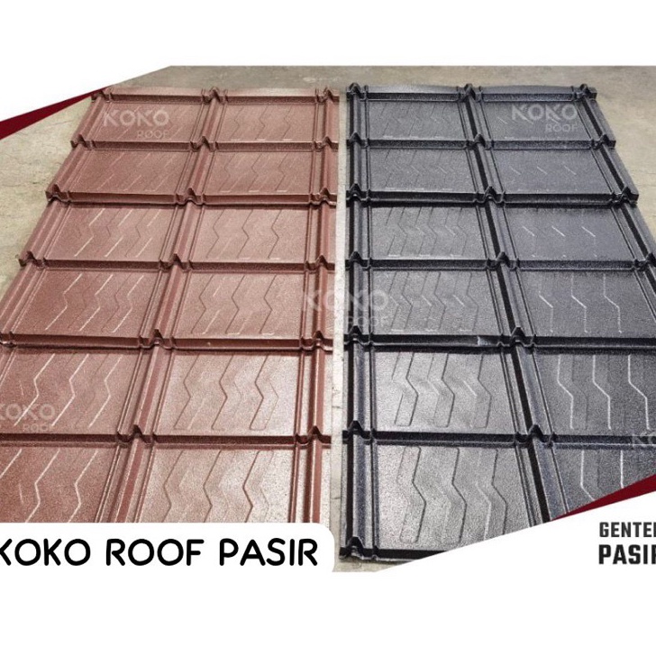 Genteng Metal Koko Roof Pasir Berat Asli