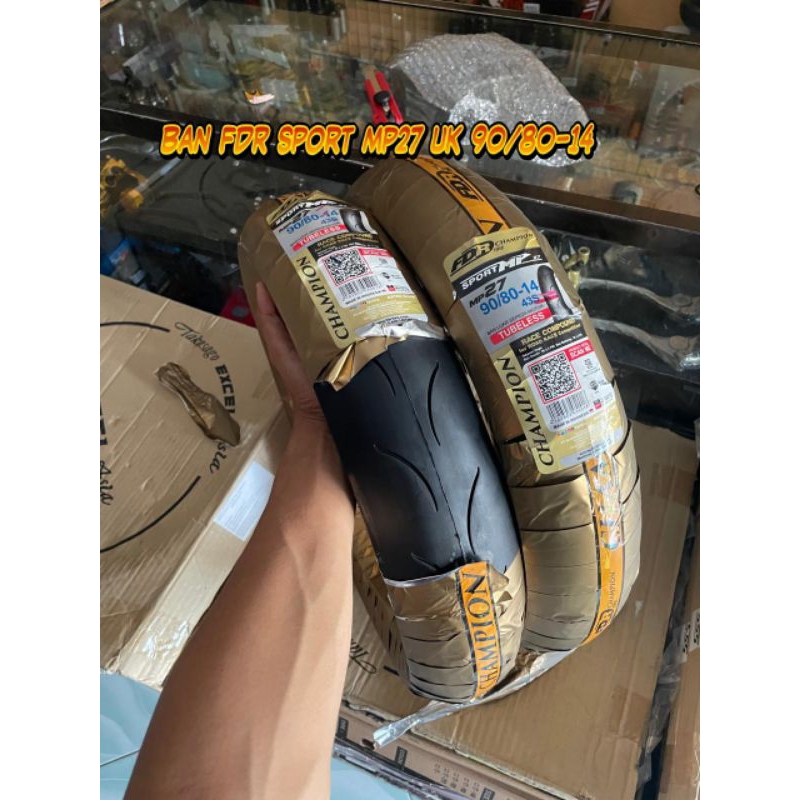 Ban Fdr sport Mp 27 ukuran 90/80-14 / Ban matic ring 14 Fdr sport mp27 ukuran 90/80-14