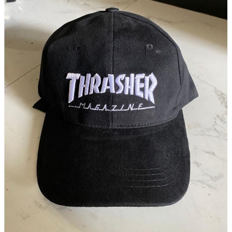 Topi baseball custom bordir tebal THRASHER || 100% real pick