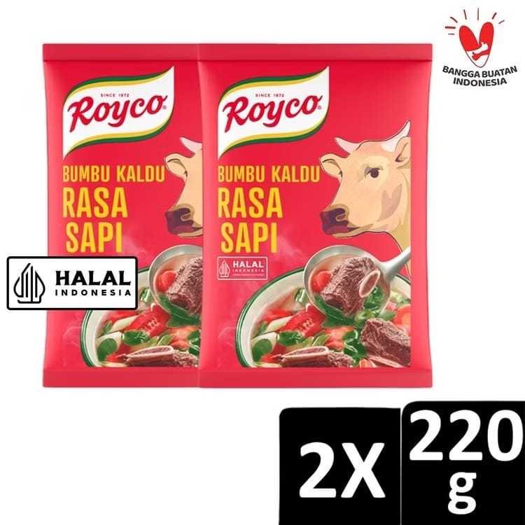 

[ 2 PCS ] Royco Bumbu Kaldu Sapi 220gram