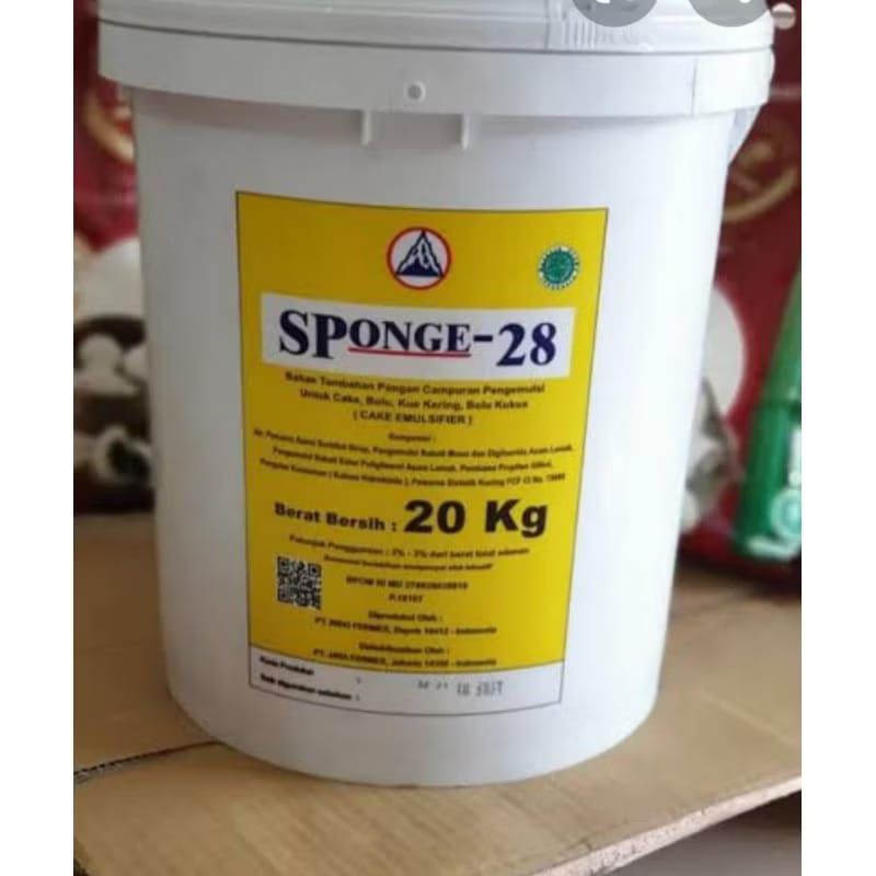 

SP 28 SPONGE KEMASAN REPACK CAKE EMULSIFIER PENGEMBANG KUE/PELEMBUT KUE