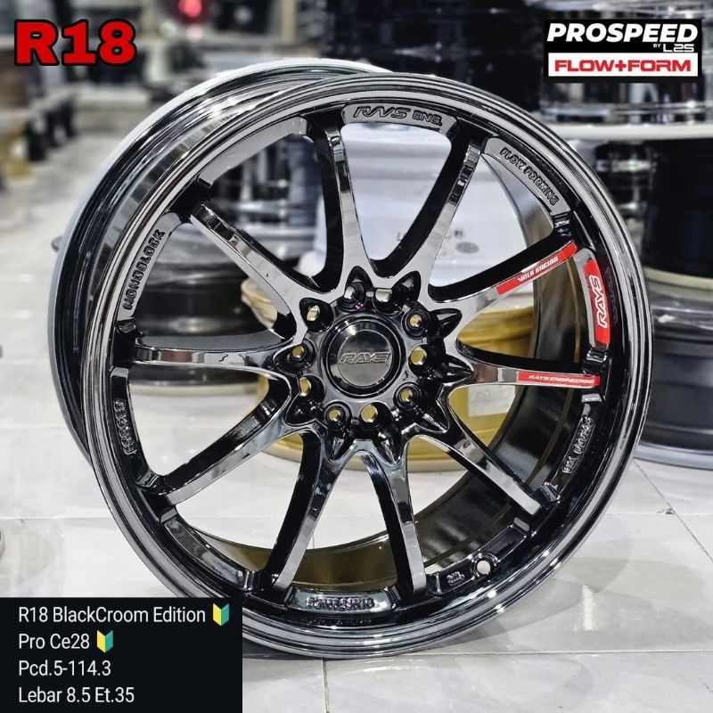 velg mobil innova ce28 ring 18 lebar 8,5 et35 untuk hrv terios xpander civic xtrail crv
