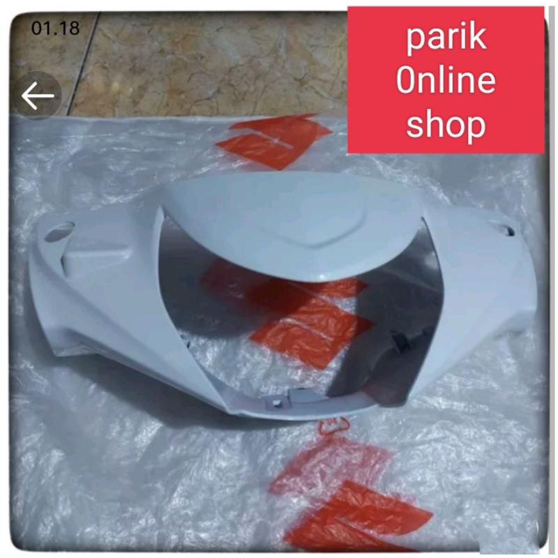 Cover Batok Lampu Depan Warna Putih Suzuki Spin New 125