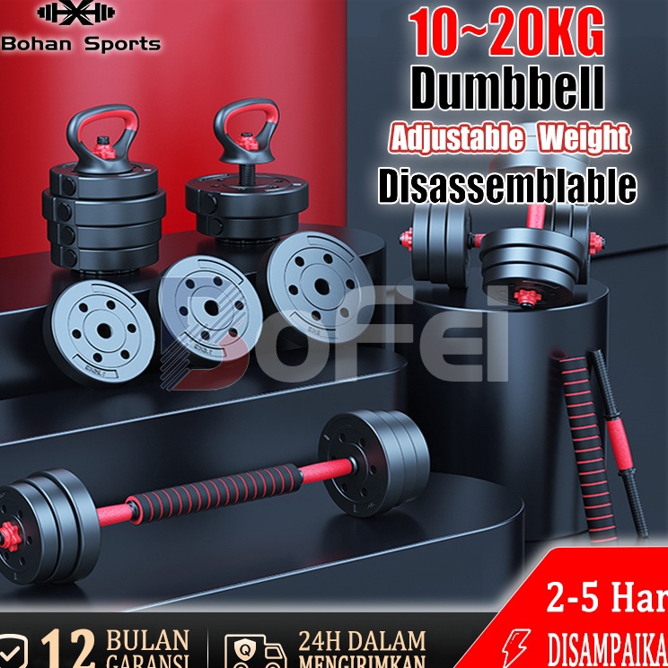 Trend Dicari  BofeiBarbel Dumbell Set 2KG 15KG1KG Peralatan Fitness Barbel Set Dengan Perlindungan L