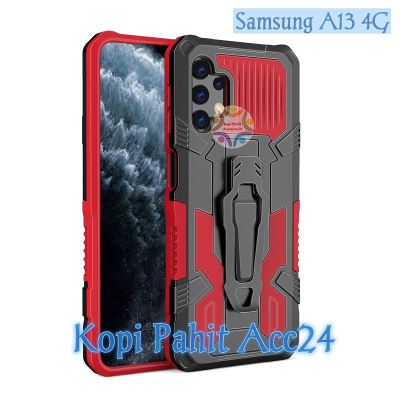 Case Samsung Galaxy A13 4G Casing Robot Phatom Hard Case Standing Premium