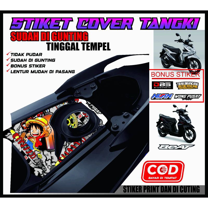 STIKER TANGKI BENSIN BEAT DELUXE